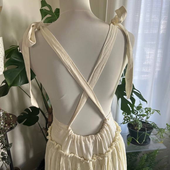 Free People Boho Suspender Jumper Overall Skirt/ Dress S - Picture 12 of 16